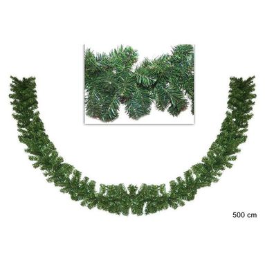GHIRLANDA 500CM VERDE CON 340 RAMI