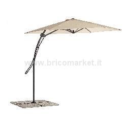 OMBRELLONE ROMA MT.3X4 STRUTTURA CHAMPAGNE COPERTU
