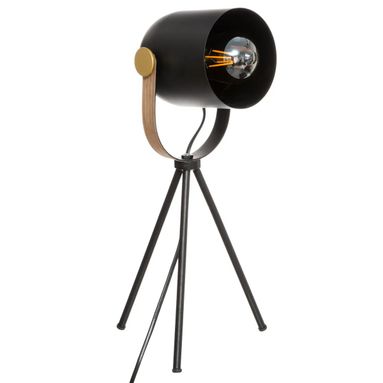 LAMPADA DA TAVOLO BIL D.18XH45CM TREPIEDE NERA
