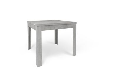 TAVOLO PIEGHEVOLE 90+90 90X90XH75CM STRUTTURA CEMENTO FRONTALE CEMENTO