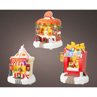 BOTTEGA PANINI/GELATI 12X12XH15CM MICRO LED..