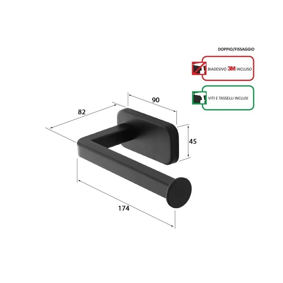 portarotolo-cubik-inox-nero