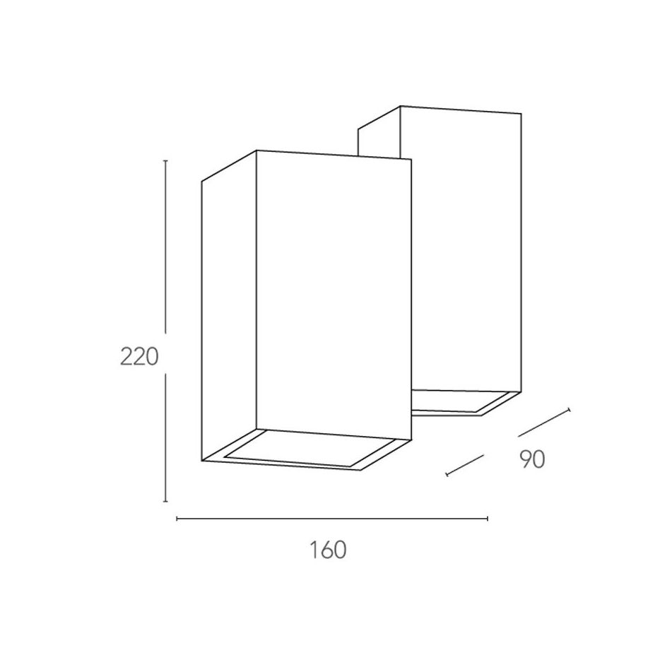 applique-foster-4xgu10-16x9xh22cm-in-gesso