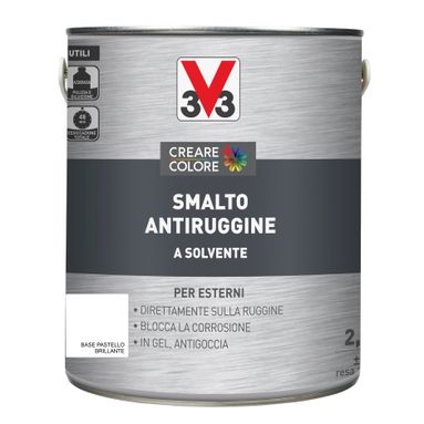 SMALTO ANTIRUGGINE 2,5L BRILL. BASE PASTEL.
