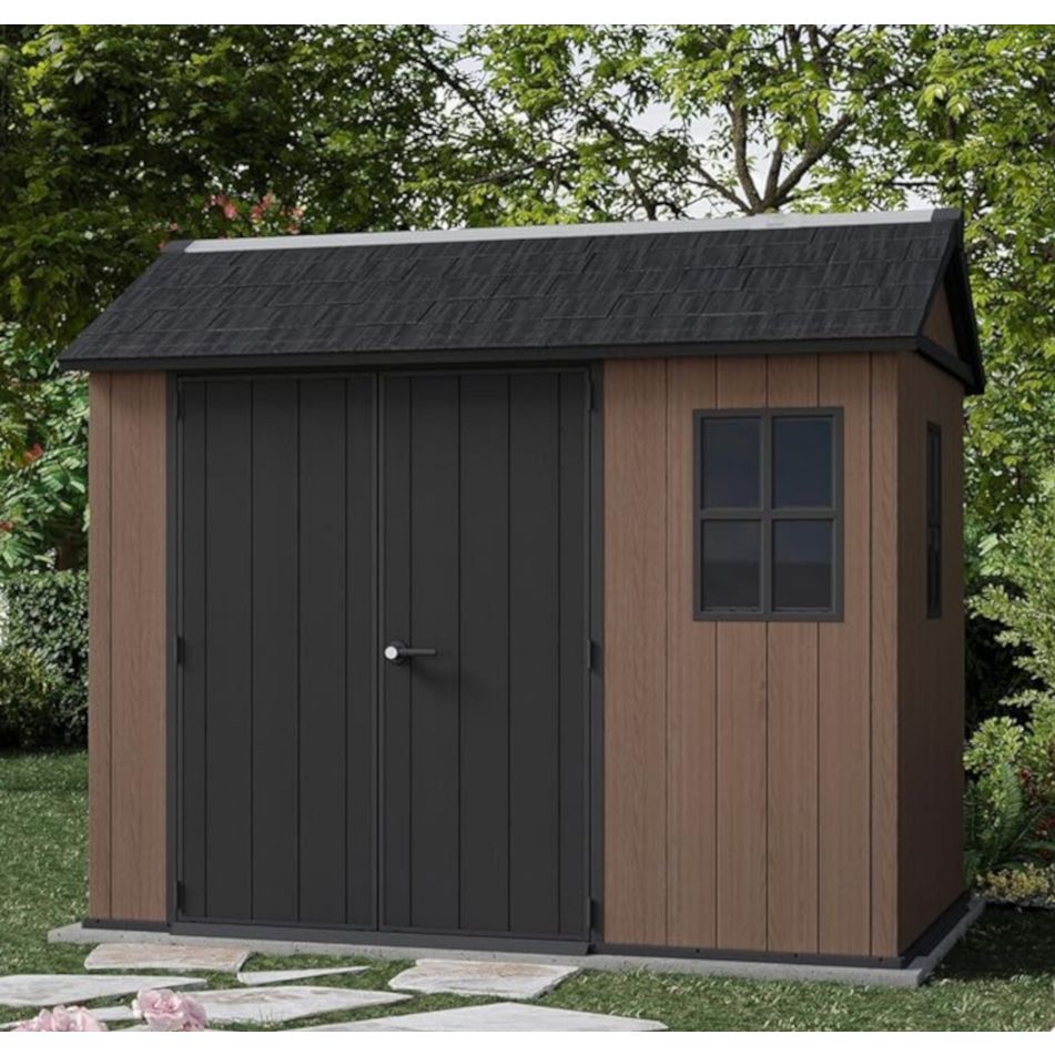 keter-casetta-da-giardino-newton-plus-759-barra-975-evotech-marrone-doppia-opzione-montaggio