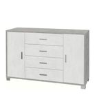 mobile-2-ante-4-cassetti-kit-136x41xh86cm-struttura-cemento-frontale-ossido-bianco