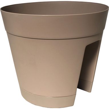 VASO RINGHIERA REGINA D.30XH26CM TORTORA CON SOTTO