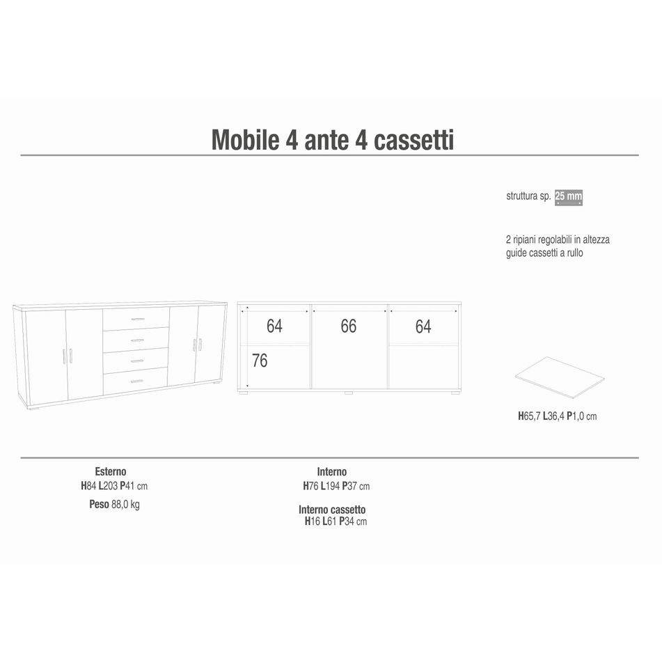 mobile-4-ante-4-cassetti-kit-203x41xh84cm-struttura-noce-stelvio-frontale-noce-stelvio