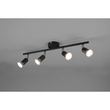BARRA 4 SPOT PARIS GU10 50CM NERA.