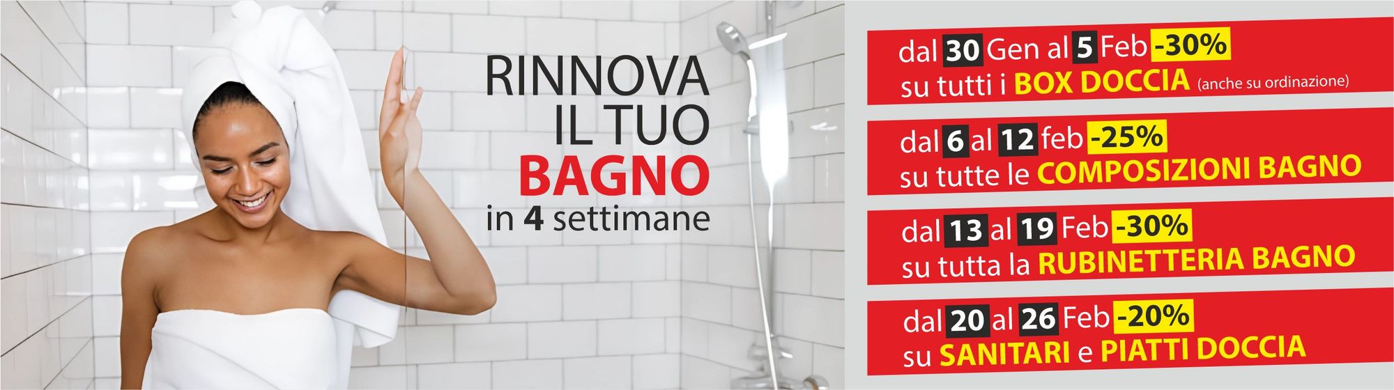 Rinnova il tuo bagno 30gen/05feb