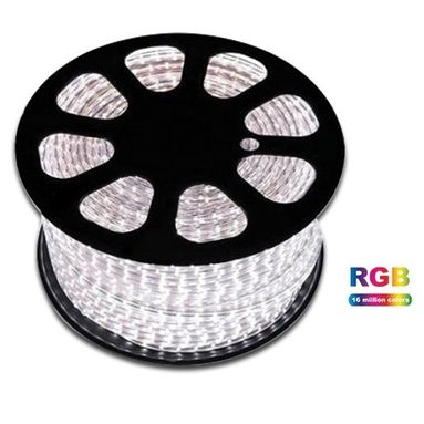 NASTRO LED 220V 8W/M 16X8MM RGB IP65 CON 60 LED