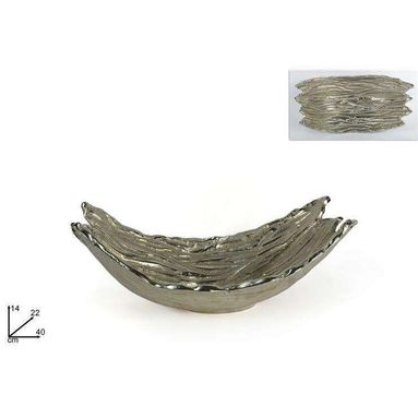 CENTROTAVOLA MODERNO 40CM ORO AD ONDE.