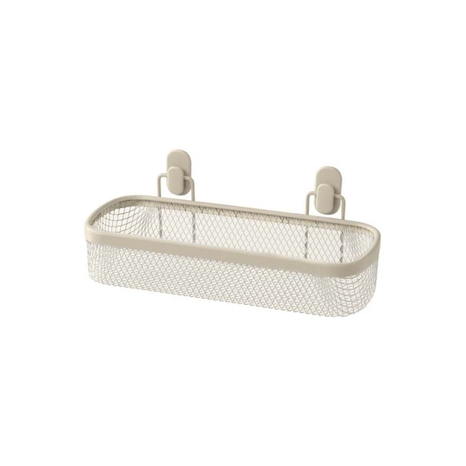 mensola-taki-32x12xh9cm-crema-acciaio