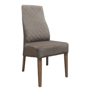 SEDIA FENIX 63X48XH104CM TORTORA IN VELLUTO