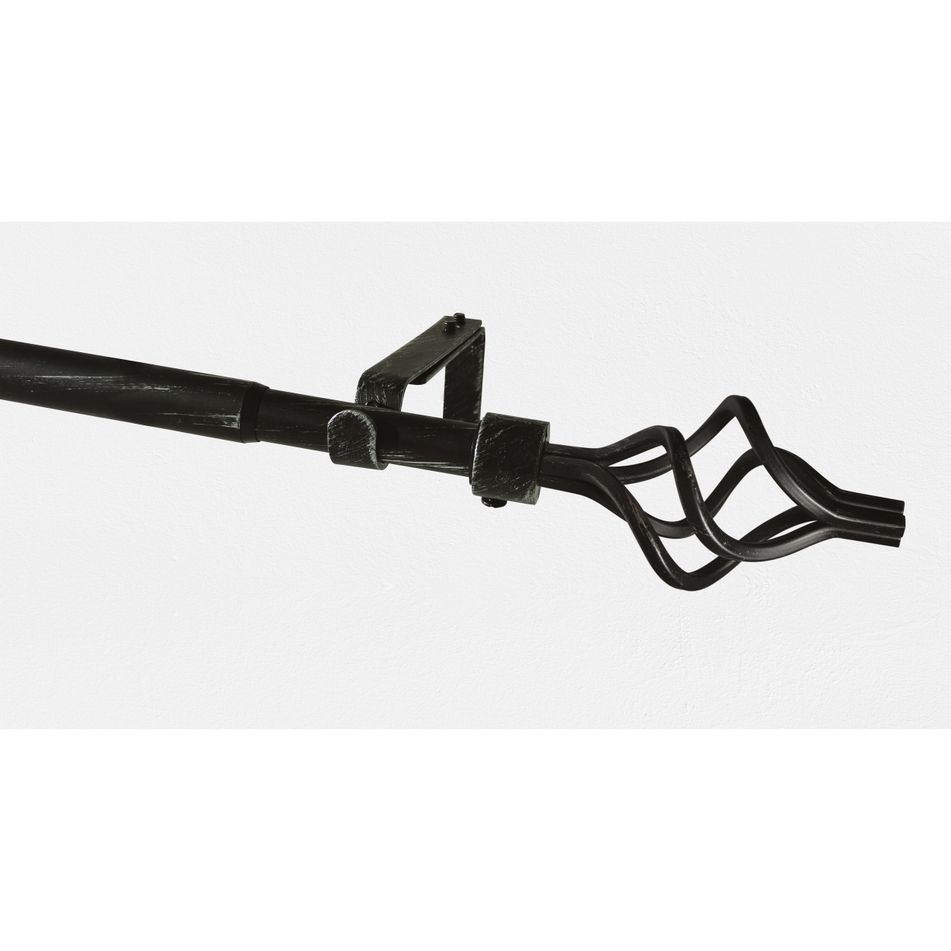 bastone-kit-twist-d-dot-19mm-120-210cm-nero-argento