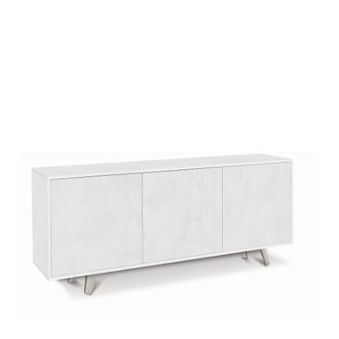 MOBILE 3 ANTE KIT 177X41XH74CM STRUTTURA OSSIDO BIANCO FRONTALE OSSIDO BIANCO