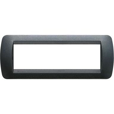 PLACCA LIVING INTERNATIONAL 7 POSTI ACCIAIO SCURO