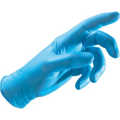 GUANTI NITRILE 55S BLU SENZA POLVERE