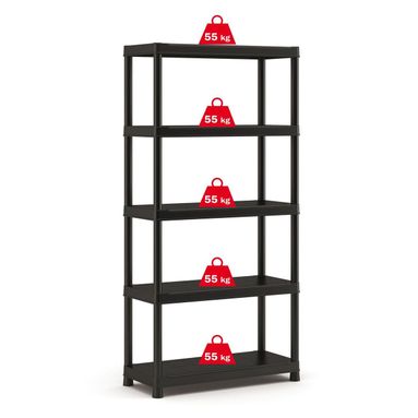 SCAFFALE PLUS DOUBLE 5 RIPIANI 90X40XH182CM / 182X