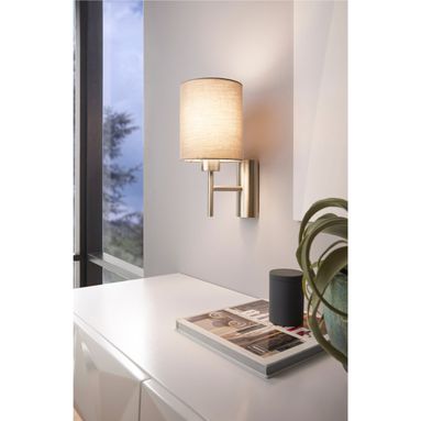 APPLIQUE PASTERI E27 15X20XH31CM NICHEL SATINATA