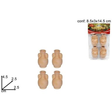 ANFORETTE 4PZ TERRACOTTA.