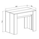 tavolo-consola-52-slash-237x90xh76cm-larice-bianco-con-4