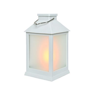 LANTERNA SOLARE BIANCA 12 LED EFFETTO FIAMMA 10X10