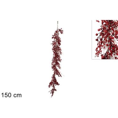 GHIRLANDA 150CM CON BACCHE INNEVATE