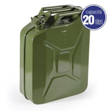 TANICA 20L IN METALLO VERDE PER CARBURANTE