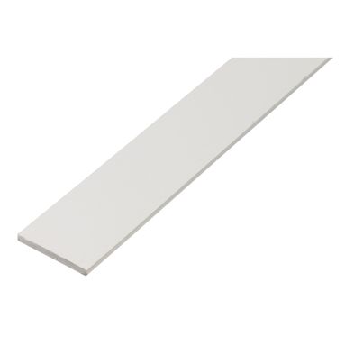 BARRA PIATTA 25X2X1000M PVC BIANCO
