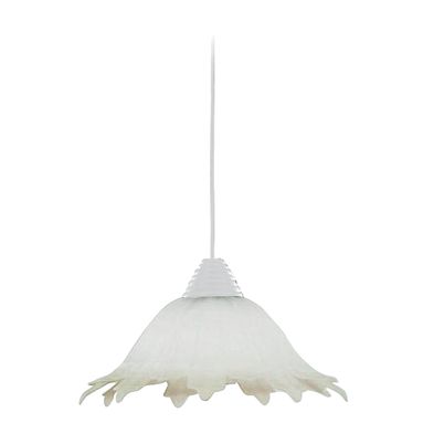 LAMPADARIO D30 1XE27 M.BI V.ALAB.BI SF.AMBRA