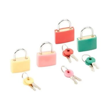 LUCCHETTO OTTONE COVER COLORATO MM.25
