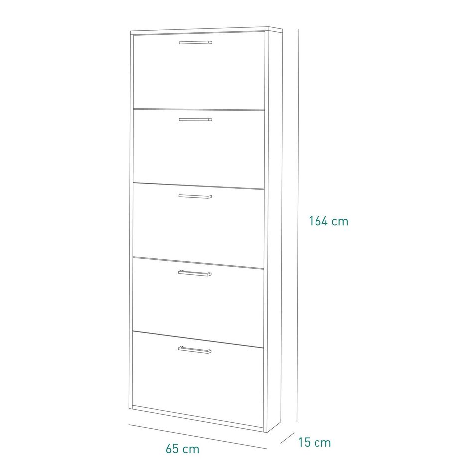scarpiera-facile-5-ribalte-65x15xh164cm-rovere-son