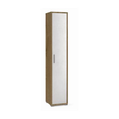 COLONNA 1 ANTA 39X41XH199CM STRUTTURA NOCE STELVIO FRONTALE OSSIDO BIANCO