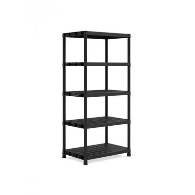 SCAFFALE PLUS 5 RIPIANI 120X40XH187CM NERO IN PLAS