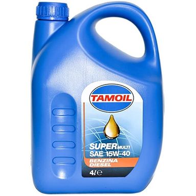 OLIO MOTORE TAMOIL SUPERMULTI 15W-40 4L B-D