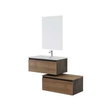 BAGNO REVITAL SOSPESO DIVISO 80X46XH34CM ROVERE