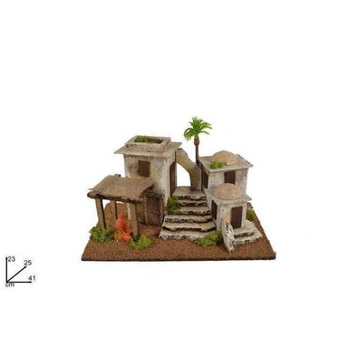 SCENARIO CASE CON SCALINATA / GAZEBO / PALMA.