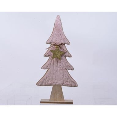 ALBERELLO DI NATALE ROSA H60CM