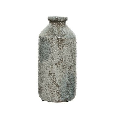 VASO IN GRES DECORAZIONE SMALTO H36.50CM