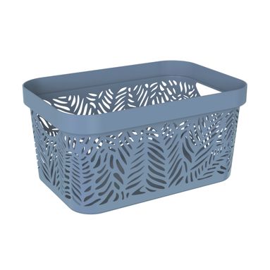 CESTA JUNGLE "S" 25,4X17,3XH12,5CM BLU CERULEO.