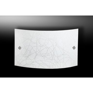 PLAFONIERA LED XINA 15W 32X20XH7CM 4000K IN VETRO