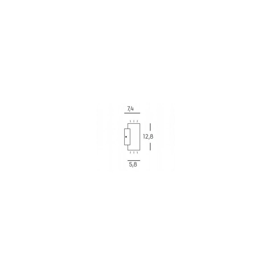 sino-applique-grigio-3w-plus-3w-led-4000k