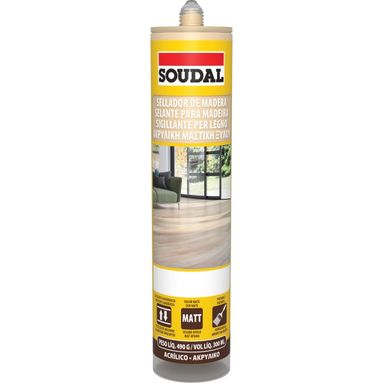 SILICONE ACRILICO LEGNO 300ML ROVERE CHIARO