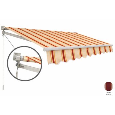 TENDA DA SOLE ECO 3X2M ROSSO/ARANCIO