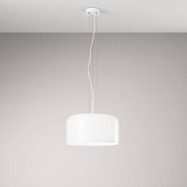 LAMPADARIO GIBUS 1XE27 D.35XH150CM BIANCA.