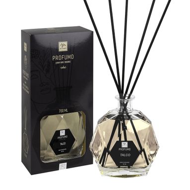 DIFFUSORE BACCHETTI TALCO 700ML NERO