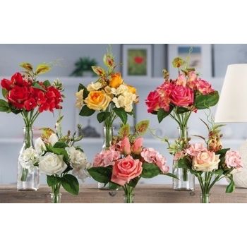 BOUQUET ROSE 10FIORI ASS6COL CM38