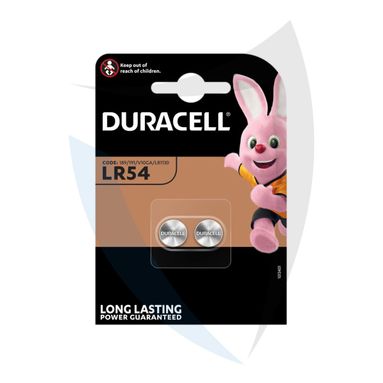PILE A BOTTONE DURACELL 1LR54 2PZ PER OROLOGI