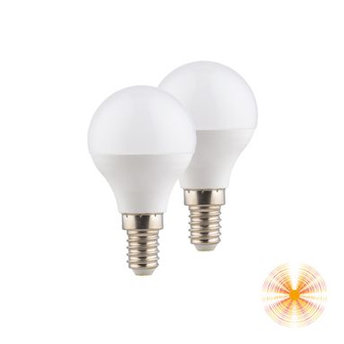 LAMPADINA LED G45 E14 3000K 5W 430LM 360°.